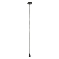Čierne závesné svietidlo ø 5,5 cm Viggo – Light & Living