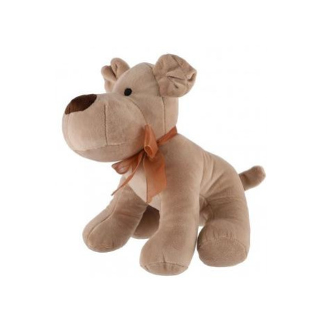 Psík s mašľou sedici, plyš 23cm  hnedý Teddies