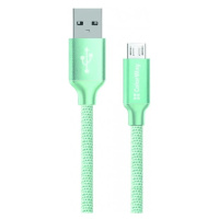 COLORWAY CABLE USB - MICROUSB 2.1A 1M MINT (CW-CBUM002-MT)