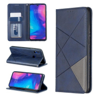 Apple iPhone XS Max, Bočné otváracie puzdro, stojan, geometrický vzor, Wooze DesignBook, modrá