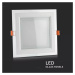 Mini LED panel štvorcový Glass zapustený 18W, 3000K, 1260lm, VT-1881G (V-TAC)