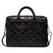 Guess PU Quilted 4G Metal Logo Computer Bag 15/16" Black