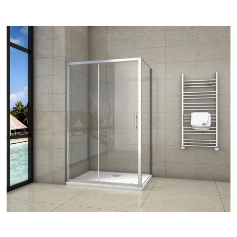 H K - Obdĺžnikový sprchovací kút SYMPHONY 140x90 cm s posuvnými dverami vrátane sprchovej vaničk