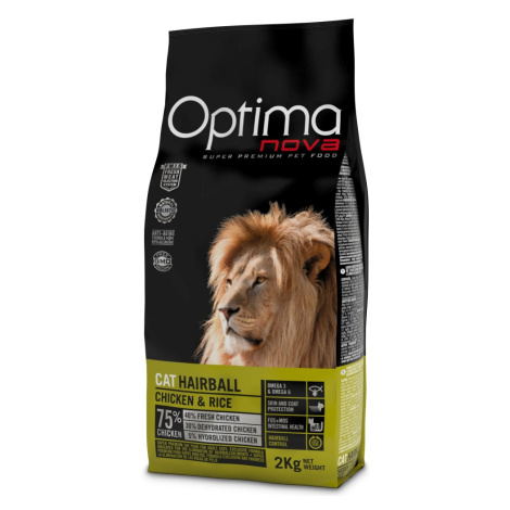 OPTIMAnova Cat Hairball Chicken/Rice - 2kg