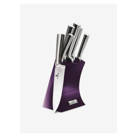 Súprava piatich nerezových nožov v stojane BERLINGERHAUS Royal Purple Metallic Line Berlinger Haus