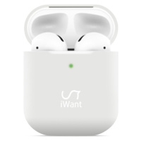 iWant AirPods 2. generácia ultra-tenké púzdro biele