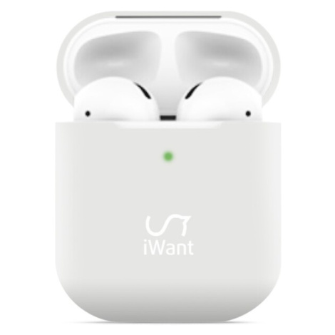 iWant AirPods 2. generácia ultra-tenké púzdro biele