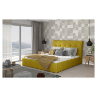 ELTAP INGE 140X200 + DREVENY KARKAS, OMEGA 68, YELLOW, 26696