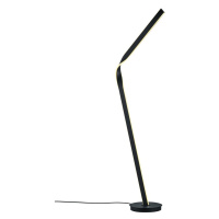 Čierna LED stojacia lampa s kovovým tienidlom (výška  181 cm) Cicenza – CINQUE