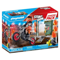 PLAYMOBIL Stuntshow 71256 Starter Pack Kaskadér a ohnivý múr