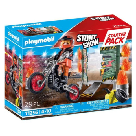 PLAYMOBIL Stuntshow 71256 Starter Pack Kaskadér a ohnivý múr