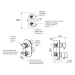 SAPHO - RHAPSODY podomietková sprchová termostatická batéria, 2 výstupy, chróm 5585T