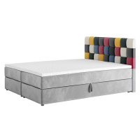 Expedo Čalúnená posteľ boxspring APPLE + topper, 140x200, itaka 14/červená