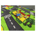 Dětský kusový koberec City life čtverec - 80x80 cm Vopi koberce