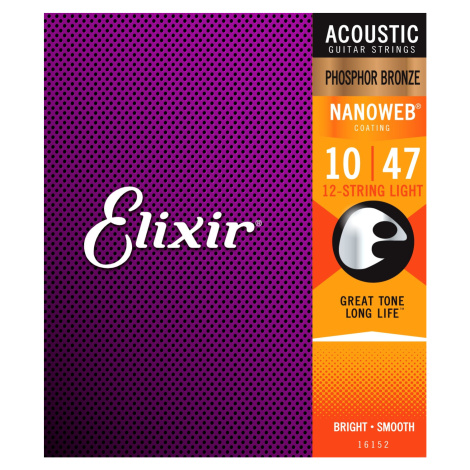 Elixir Nanoweb Phosphor Bronze 12-String