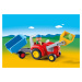 PLAYMOBIL 1.2.3  6964 Traktor s prívesom