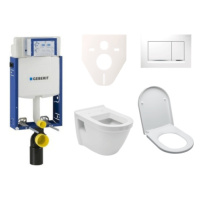 Cenovo zvýhodnený závesný WC set Geberit na zamurovanie + WC VitrA Integra vr. sedátka SIKOGE2V5