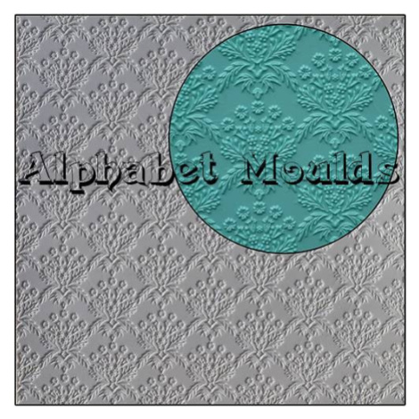 Štrukturálna podložka Bouqet Mat 18 × 18 cm - Alphabet Moulds