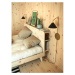 Dvojlôžková posteľ z borovicového dreva s roštom 140x200 cm Retreat – Karup Design