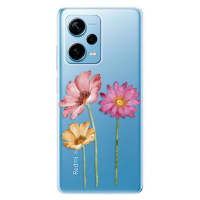 Odolné silikónové puzdro iSaprio - Three Flowers - Xiaomi Redmi Note 12 Pro+ 5G