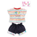 Oblečenie T-shirt & Shorts Little Artist Ma Corolle pre 36 cm bábiku od 4 rokov