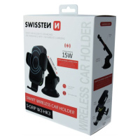 SWISSTEN S-GRIP W2-HK3 Držiak do auta s bezdrôtovým dobíjaním 15W čierny