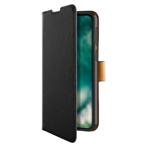 Púzdro XQISIT Slim Wallet Selection Anti Bac for Galaxy A42 5G black (44089)