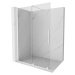 MEXEN/S - Velár posuvné sprchové dvere Walk-in 140, transparent, biela 871-140-000-03-20