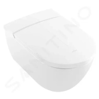 VILLEROY & BOCH - ViClean Závesné WC s bidetovou doskou, Directflush, s CeramicPlus, alpská biel