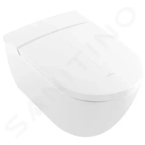 VILLEROY & BOCH - ViClean Závesné WC s bidetovou doskou, Directflush, s CeramicPlus, alpská biel