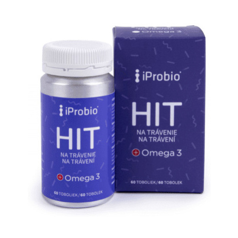 IPROBIO Hit na trávenie + omega 3 60 kapsúl