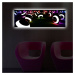 Obraz s LED osvetlením Svietiaca guľa 90x30 cm