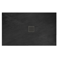 Sprchová vanička Black Rock 90x120 cm čierna