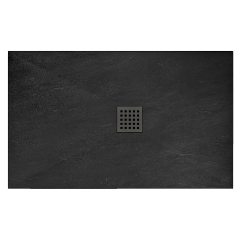 Sprchová vanička Black Rock 90x120 cm čierna REA