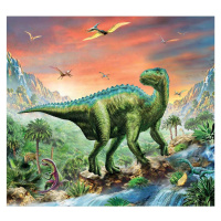 Dino Puzzle Dinosaurus s figúrkou 60 dielikov Iguanodon