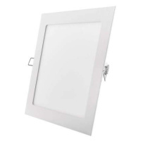 EMOS LED panel 220×220, štvorcový vstavaný biely,18W neutrálna b., 1540211820