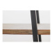 Čierny regál z masívneho dreva 120x160 cm - HSM collection
