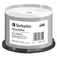 VERBATIM CD-R DLP 700MB (80MIN) 52X WIDE PROFESIONAL PRINTABLE 50-CAKE NON-ID
