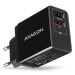 AXAGON ACU-QS24, sieťová nabíjačka QC & SMART 24 W, 2x port USB-A, QC3.0/AFC/FCP + 5V/1,2A