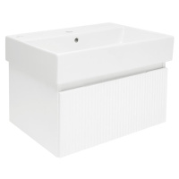 Kúpeľňová skrinka s umývadlom SAT Evolution 58x30x44,8 cm biela matná SATEVO60WMU2