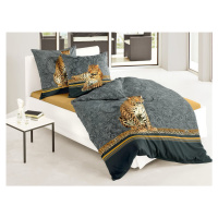 Bierbaum obliečka bavlnený satén 5179D Leopard 140x200/70x90 cm