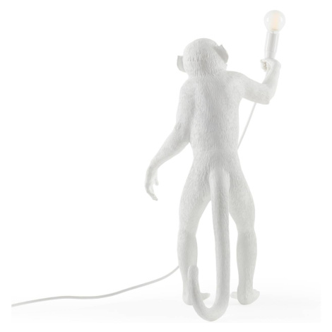 Stolová LED lampa Monkey Lamp, biela, stojacia SELETTI