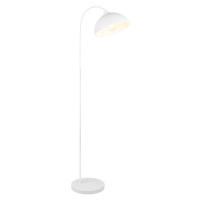 Biela stojacia lampa s kovovým tienidlom (výška  170 cm) Sierra – Trio