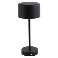 Moderná stolná lampa čierna nabíjateľná - Poppi