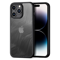 Apple iPhone 15 Pro Max, Plastový zadný kryt + silikónový rám, vzor vlny, Dux Ducis Aimo, priesv