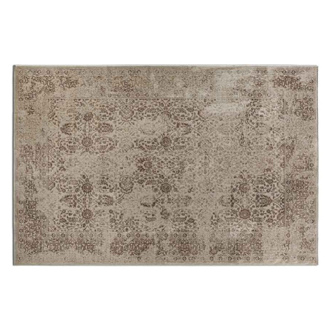 Estila Štýlový koberec Rael s dekoratívnym florálnym vzorom béžovej farby 200x290cm