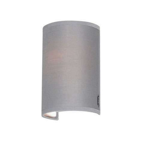 Moderné nástenné svietidlo sivé - Simple Drum QAZQA