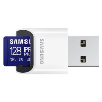 Samsung micro SDXC 128GB PRO Plus + USB adaptér