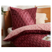 Prémiová bavlnená posteľná bielizeň, tmavočervená, štandardná veľkosť