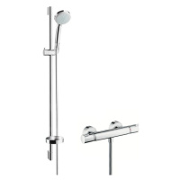 Hansgrohe Croma 100, sprchový set Vario s termostatom, EcoSmart 9 l/min, chrómová, HAN-27033000